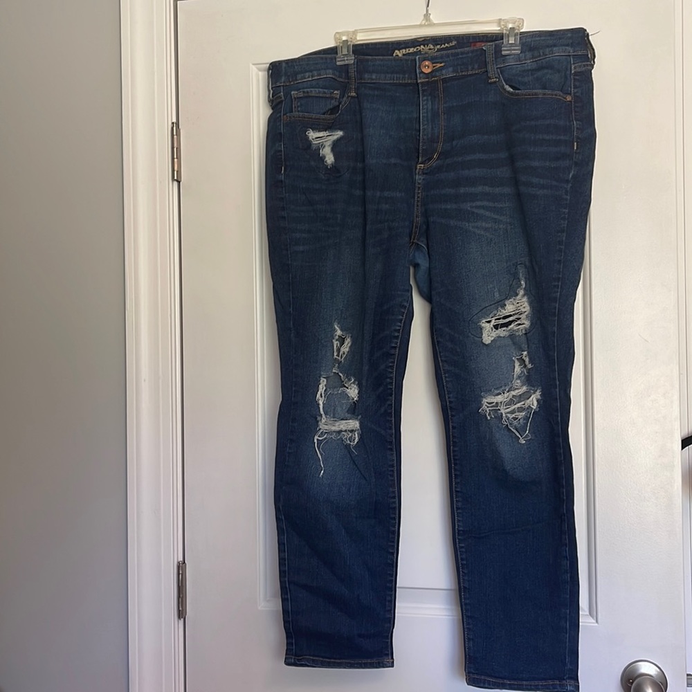 High Rise Ripped Jeans